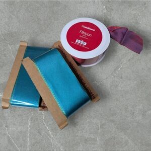 Bundle Of Colorful Crate&Barrel Wired Gift Wrapping Ribbon